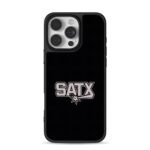 SATX San Antonio Spurs star logo iPhone 16 Pro Max Black Case