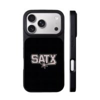 SATX San Antonio Spurs star logo iPhone 17 Pro Max Black Case