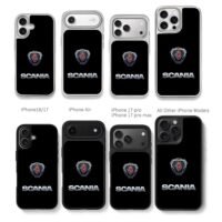 Scania griffin logo and SCANIA text Chris Brown Phone Case Black Electroplated Silver For Iphone 11 To 17