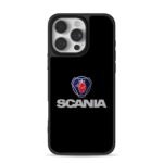 Scania logo red griffin Scania text iPhone 16 Pro Max Black Case