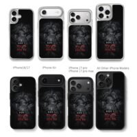 Scarred black lion anger issues Chris Brown Phone Case Black Electroplated Silver For Iphone 11 To 17