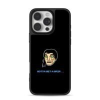 Scarred pixel man Gotta Get A Grip iPhone 16 Pro Max Black Case