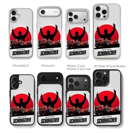 Schumacher 2000 Suzuka F1 Ferrari Chris Brown Phone Case Black Electroplated Silver For Iphone 11 To 17