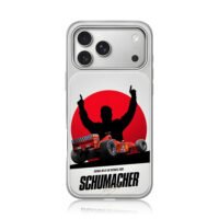 Schumacher 2000 Suzuka F1 Ferrari iPhone 17 Pro Max Electroplated Silver Case1