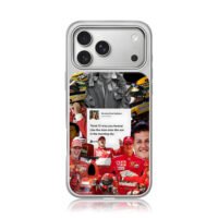 Schumacher Senna F1 Lana Del Rey iPhone 17 Pro Max Electroplated Silver Case1