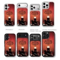 Sci fi shotgunner red alien logo Chris Brown Phone Case Black Electroplated Silver For Iphone 11 To 17
