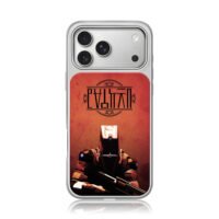 Sci fi shotgunner red alien logo iPhone 17 Pro Max Electroplated Silver Case1