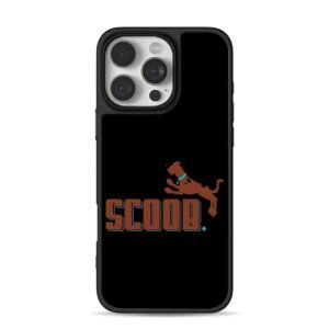 SCOOB jumping spotted brown dog iPhone 16 Pro Max Black Case