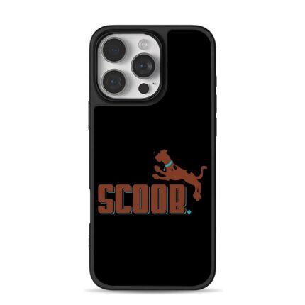 SCOOB jumping spotted brown dog iPhone 16 Pro Max Black Case