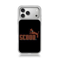 SCOOB jumping spotted brown dog iPhone 17 Pro Max Electroplated Silver Case1