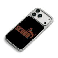 SCOOB jumping spotted brown dog iPhone 17 Pro Max Electroplated Silver Case2
