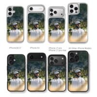 Scottie Scheffler Golf Champion 24 Chris Brown Phone Case Black Electroplated Silver For Iphone 11 To 17