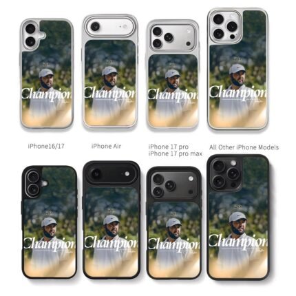Scottie Scheffler Golf Champion 24 Chris Brown Phone Case Black Electroplated Silver For Iphone 11 To 17