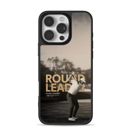 Scottie Scheffler golf round leader iPhone 16 Pro Max Black Case