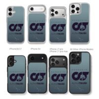 Scuderia AlphaTauri CT bull Taurus Chris Brown Phone Case Black Electroplated Silver For Iphone 11 To 17