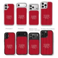 Scuderia Ferrari F1 red stripe logo Chris Brown Phone Case Black Electroplated Silver For Iphone 11 To 17