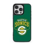 Seattle Sonics NBA basketball logo iPhone 16 Pro Max Black Case