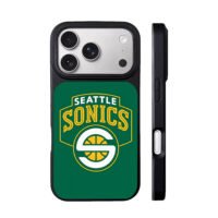 Seattle Sonics NBA basketball logo iPhone 17 Pro Max Black Case