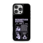 Sebastian Vettel F1 Red Bull poster iPhone 16 Pro Max Black Case