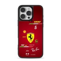 Sebastian Vettel Ferrari 5 F1 iPhone 16 Pro Max Black Case