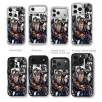 Sebastian Vettel RedBull F1 collage Chris Brown Phone Case Black Electroplated Silver For Iphone 11 To 17
