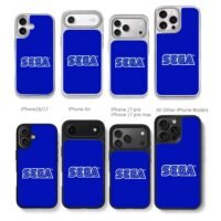 SEGA logo on blue background Chris Brown Phone Case Black Electroplated Silver For Iphone 11 To 17