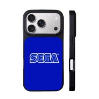 SEGA logo on blue background iPhone 17 Pro Max Black Case