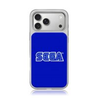 SEGA logo on blue background iPhone 17 Pro Max Electroplated Silver Case1