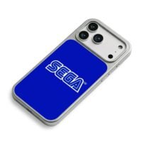 SEGA logo on blue background iPhone 17 Pro Max Electroplated Silver Case2