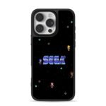 Sega Sonic rings emeralds pixel art iPhone 16 Pro Max Black Case