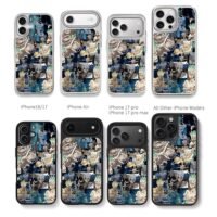 Senku Dr Stone space collage Chris Brown Phone Case Black Electroplated Silver For Iphone 11 To 17