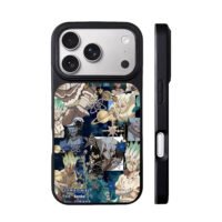 Senku Dr Stone space collage iPhone 17 Pro Max Black Case
