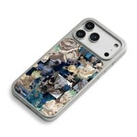 Senku Dr Stone space collage iPhone 17 Pro Max Electroplated Silver Case2