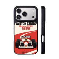 Senna 1988 McLaren MP4 F1 car iPhone 17 Pro Max Black Case