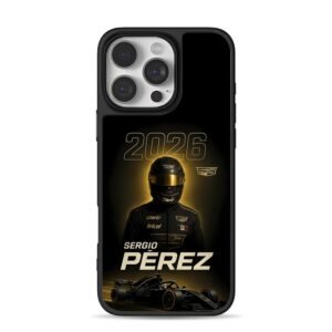 Sergio Perez 2026 F1 Cadillac racer iPhone 16 Pro Max Black Case