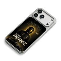 Sergio Perez 2026 F1 Cadillac racer iPhone 17 Pro Max Electroplated Silver Case2