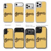 Serpientes snake art on yellow Chris Brown Phone Case Black Electroplated Silver For Iphone 11 To 17