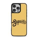 Serpientes snake art on yellow iPhone 16 Pro Max Black Case