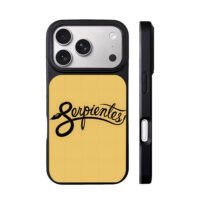 Serpientes snake art on yellow iPhone 17 Pro Max Black Case