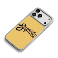 Serpientes snake art on yellow iPhone 17 Pro Max Electroplated Silver Case2