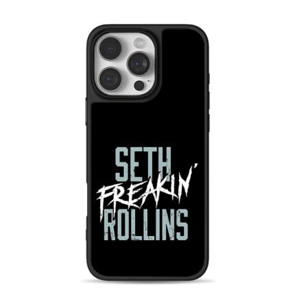 Seth Freakin Rollins text art iPhone 16 Pro Max Black Case