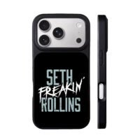 Seth Freakin Rollins text art iPhone 17 Pro Max Black Case