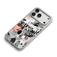 Seungmin Stray Kids puppy collage iPhone 17 Pro Max Electroplated Silver Case2