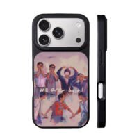 Seven Kpop boys we are back oil art iPhone 17 Pro Max Black Case