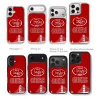 SF 49ers logo Golden Gate Bridge Chris Brown Phone Case Black Electroplated Silver For Iphone 11 To 17