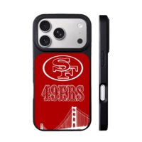 SF 49ers logo Golden Gate Bridge iPhone 17 Pro Max Black Case