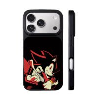 Shadow the Hedgehog playing guitar iPhone 17 Pro Max Black Case