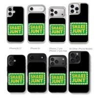 SHAKE JUNT green marquee light sign Chris Brown Phone Case Black Electroplated Silver For Iphone 11 To 17