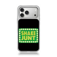 SHAKE JUNT green marquee light sign iPhone 17 Pro Max Electroplated Silver Case1