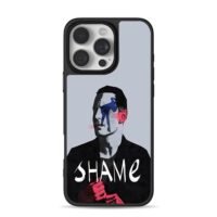 SHAME art man blue horse pink iPhone 16 Pro Max Black Case